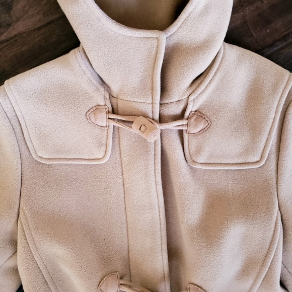 Benetton VINTAGE preppy wool toggle peacoat